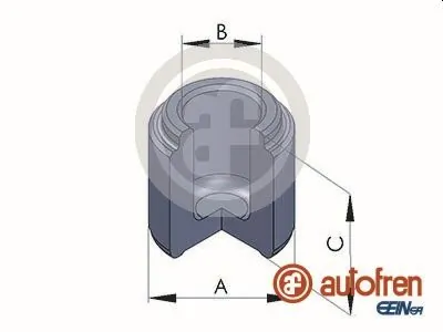 Piston, brake caliper